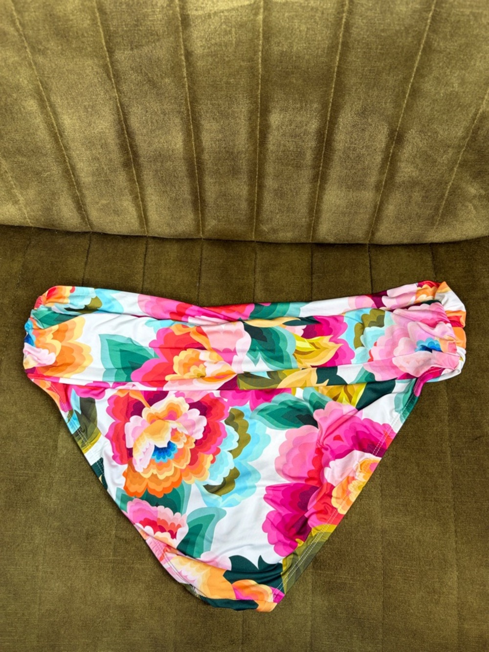 Gibson Latimer Tropical Floral twist front  Bikini Bottom size large nwot - Picture 6 of 6